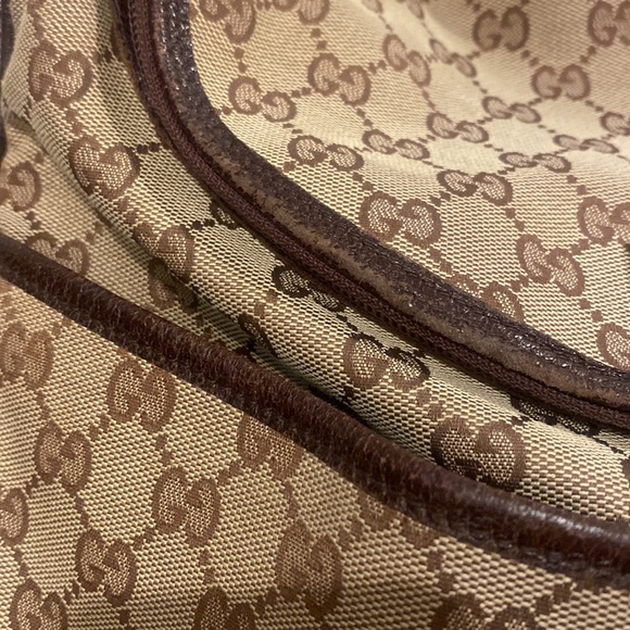 Gucci Beige and Brown Diaper Bag